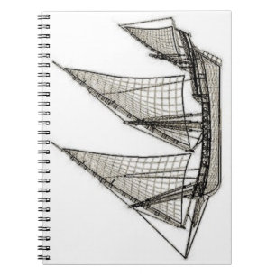 Cuaderno pirata de velero