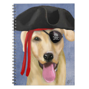 Cuaderno Pirata del labrador amarillo