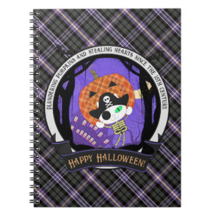 Cuaderno Pirata esqueleto gato encurtido