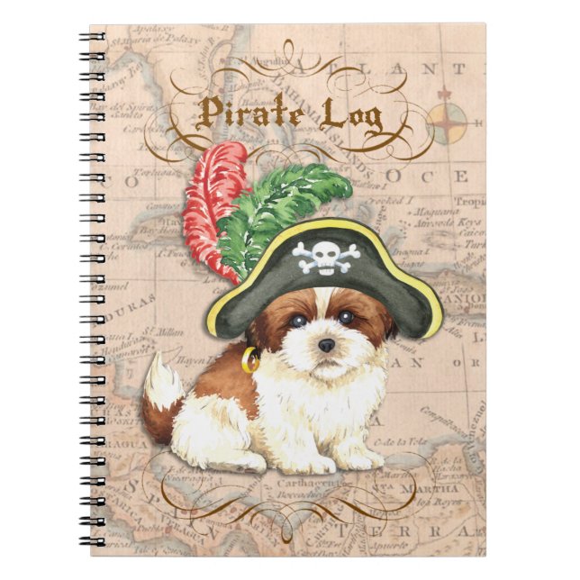 Cuaderno Pirata Shih Tzu (Frente)