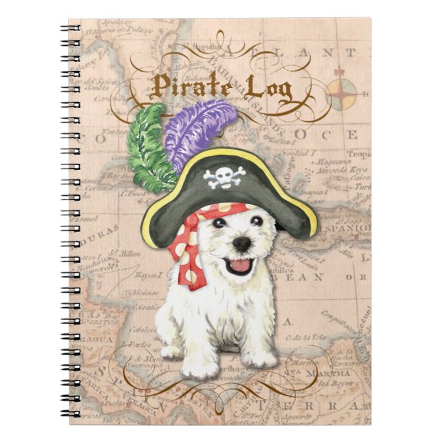 Cuaderno Pirata Westie (Frente)