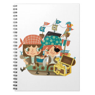 Cuaderno Piratas con tesoro