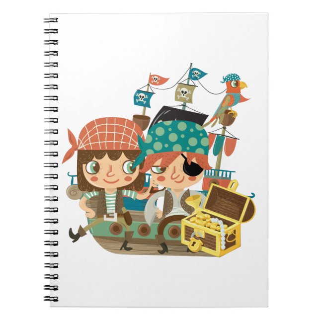 Cuaderno Piratas con tesoro (Frente)