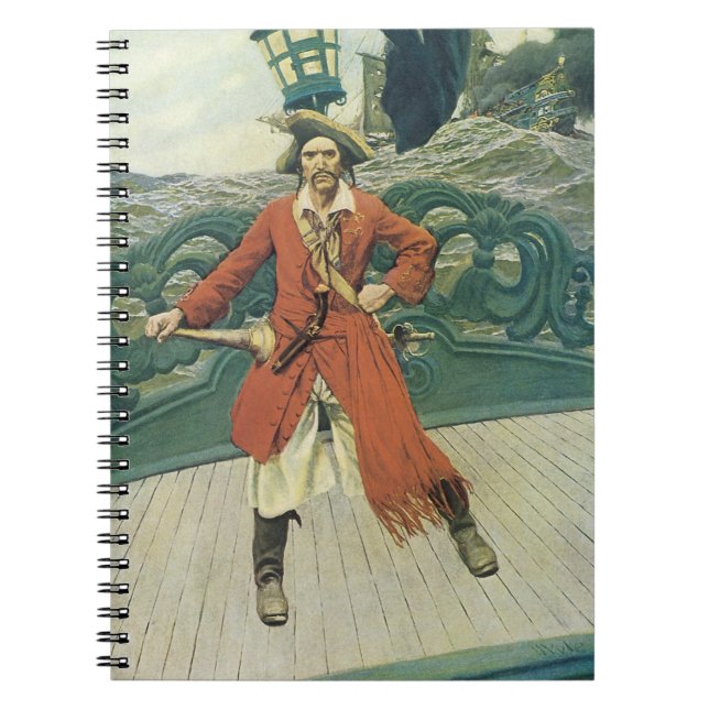 Cuaderno Piratas de época, capitán Keitt por Howard Pyle (Frente)
