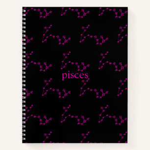 Cuaderno Pisces Constellation Hardcover Spiral Sketchbook