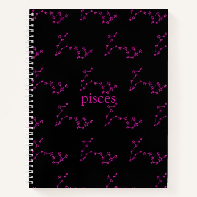Cuaderno Pisces Constellation Hardcover Spiral Sketchbook (Anverso)