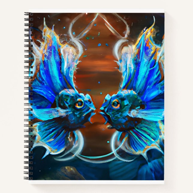 Cuaderno Pisces pintados (Anverso)