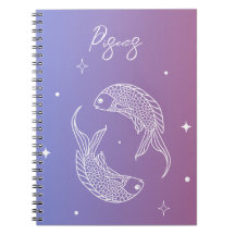 Pisces zodiac horoscopio estrella gradiente