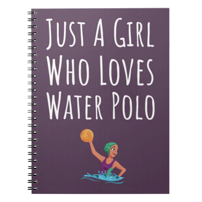 Cuaderno Piscina De Regalos De Polo De Agua Rosa Para Niña  (Frente)