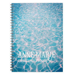 Cuaderno Piscina de verano acuático personalizada