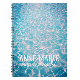 Cuaderno Piscina de verano acuático personalizada