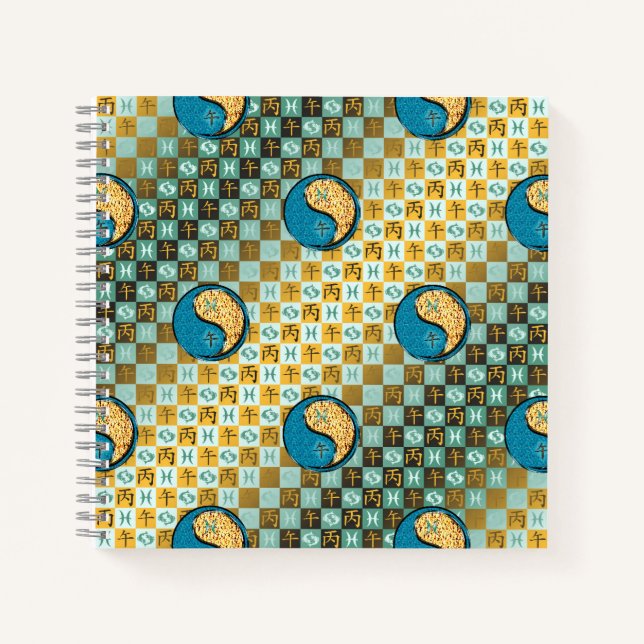 Cuaderno Piscis & Caballo de Fuego (Anverso)