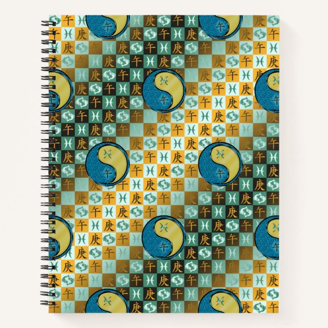 Cuaderno Piscis & Caballo de Metal (Anverso)