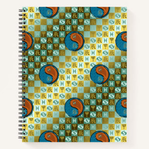 Cuaderno Piscis & Dragón de Madera