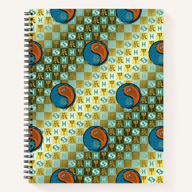 Cuaderno Piscis & Dragón de Madera (Anverso)