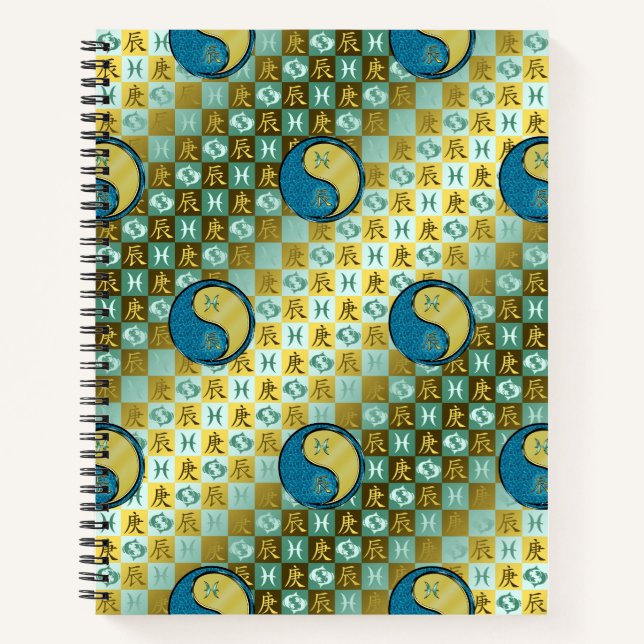 Cuaderno Piscis & Dragón de Metal (Anverso)