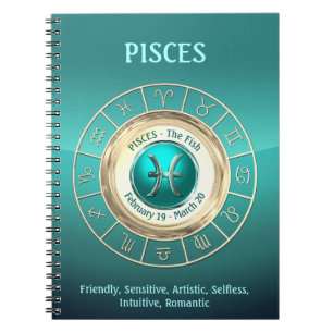 Cuaderno PISCIS - los rasgos de la personalidad del Rótulo