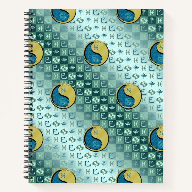 Cuaderno Piscis & Serpiente de Metal (Anverso)