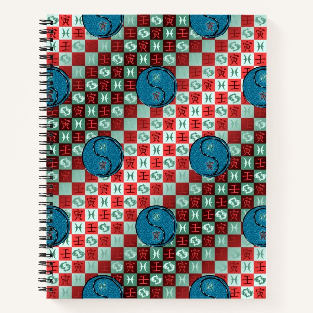 Cuaderno Piscis & Tigre de Agua (Anverso)