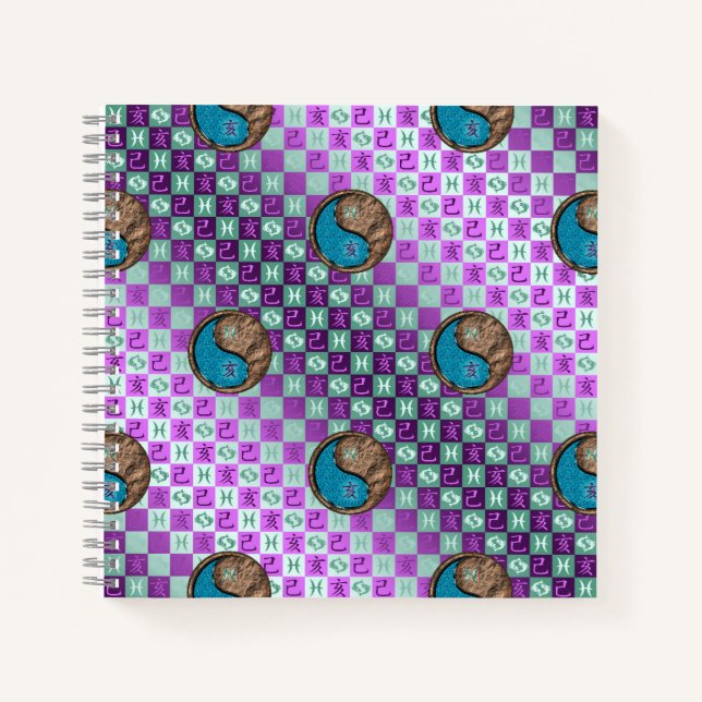 Cuaderno Piscis y Cerdo de Tierra (Anverso)