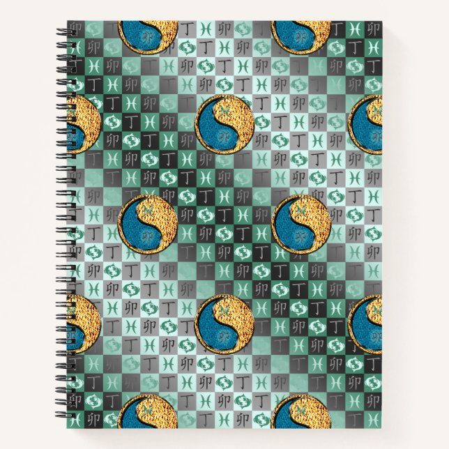 Cuaderno Piscis y Conejo de Fuego (Anverso)