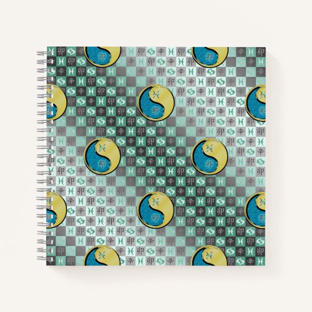 Cuaderno Piscis y Conejo de Metal (Anverso)