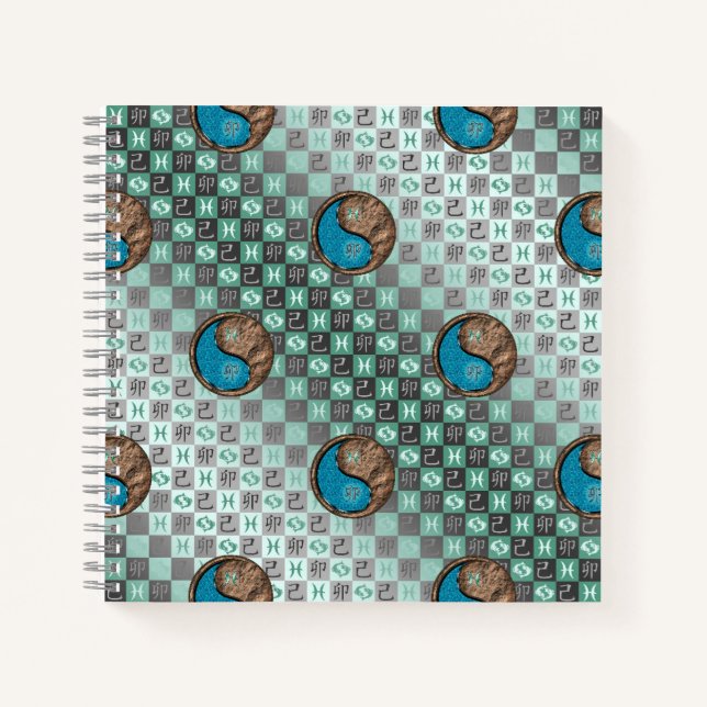 Cuaderno Piscis y Conejo de Tierra (Anverso)