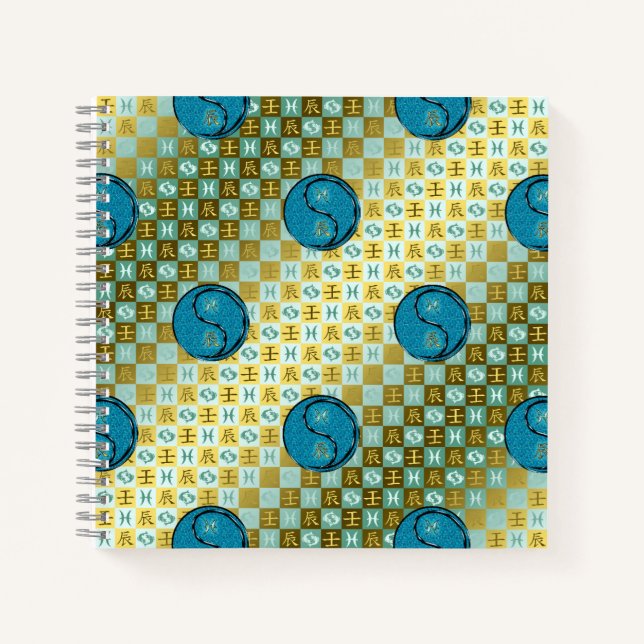 Cuaderno Piscis y Dragón de Agua (Anverso)