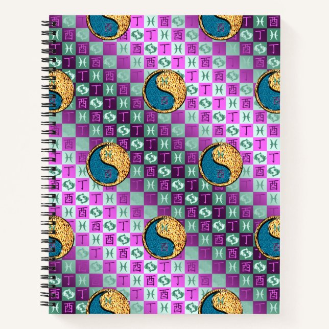 Cuaderno Piscis y Gallo de Fuego (Anverso)