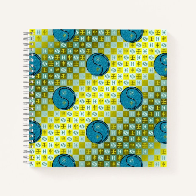 Cuaderno Piscis y Mono de Agua (Anverso)