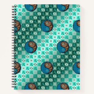 Cuaderno Piscis y Perro de Tierra