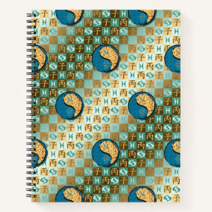 Cuaderno Piscis y Rata de Fuego