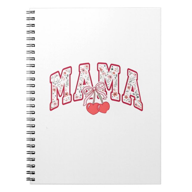 Cuaderno Piso de Día de la Madre Mama est 2025 Coquette (Frente)