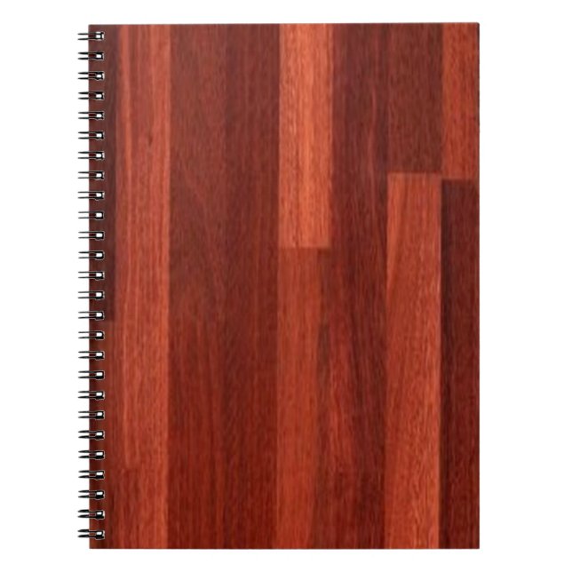 Cuaderno Piso de madera rojizo oscuro de Jarrah (Frente)