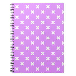Cuaderno Pisos de cruz blanca sobre lilac