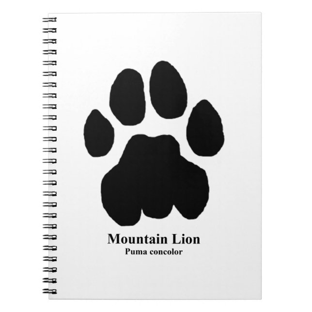 Cuaderno Pista de leones de montaña (Frente)