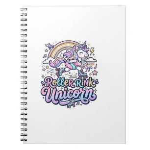 Cuaderno Pista de patinaje Unicornio Unicornio Pegatina vec