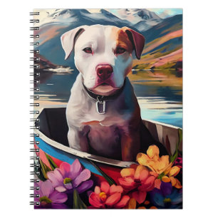 Cuaderno Pitbull en un remo: Una aventura escénica