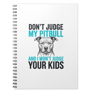 Cuaderno Pitbull Frase Divertida Grabado Vintage Diseño de
