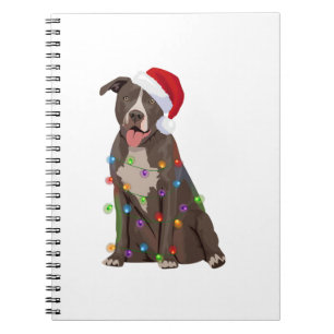 Cuaderno Pittie Navidades Pitbull alumbran al amante del pe