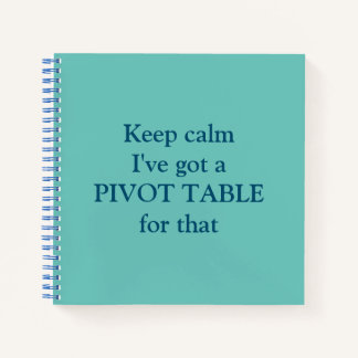 Cuaderno Pivot Table square notebook