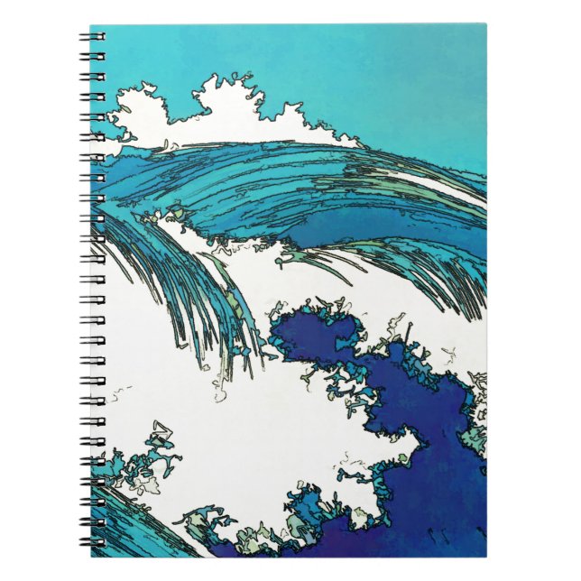 Cuaderno PixDezines konen uehara olas oceánicas, 上 原 (Frente)