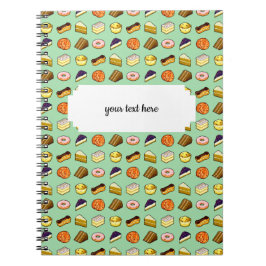 Cuaderno Pixel Art Delicious Cakes Pattiserie Pattern
