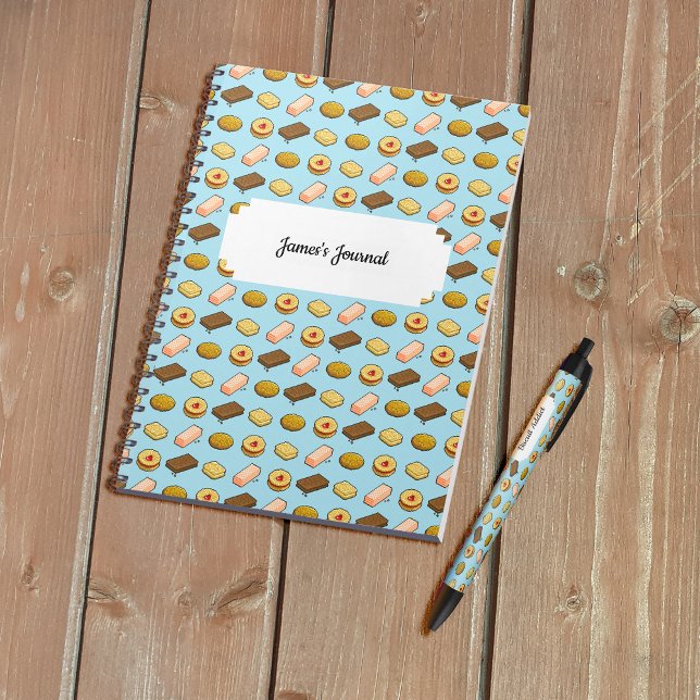 Cuaderno Pixel Art Tasty Cookie Biscuit Pattern (Subido por el creador)