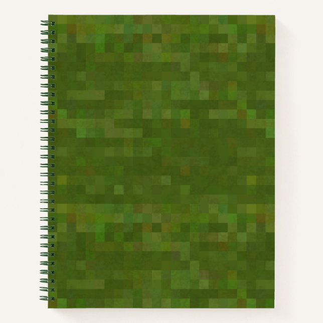 Cuaderno Pixel Camo al estilo del ejército (Anverso)