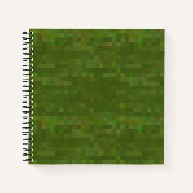 Cuaderno Pixel Camo al estilo del ejército (Anverso)