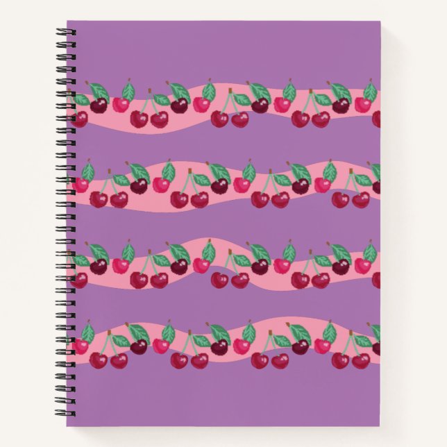 Cuaderno Pixel Cherries (Anverso)