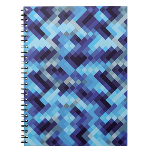 Cuaderno píxel de fondo de patrón de píxeles abstracto,abst (Frente)