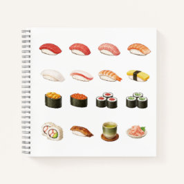 Cuaderno Pixel Sushi Notebook – Japanese Food Design