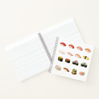 Cuaderno Pixel Sushi Notebook – Japanese Food Design